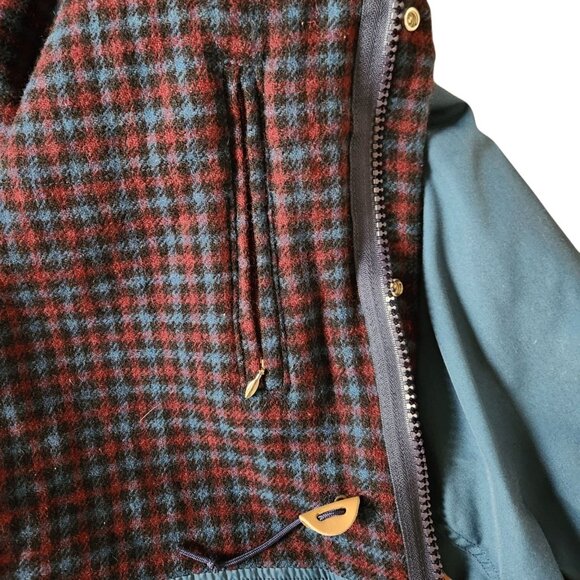 Vintage Woolrich Jacket Mens M Teal Thermal Insulated No Hood - READ - Picture 4 of 7